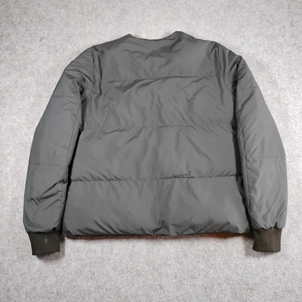 Everlane San Francisco Primaloft Puffy Bomber Renew Jacket Women XS Grey Quilted